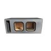 10" Dual Vented Solo X Sub Box-All 1" MDF-Black Super Weave Carbon Fiber Faceplate view 2