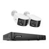 ANNKE 8MP PoE Surveillance System Out Door, 8CH H.265+ NVR with 2pcs Dual Lens POE IP Security Cam-Kit, 180 Wide Angle, AI Human/Vehicle Detection,Two-Way Audio, Smart Dual Light, Color Night Vision view 1