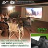 Elite Screens DIY Pro Screen, Indoor Outdoor Portable Projector Screen, 220" Diag. 16:9, Movie Theater, CineWhite Front Projection Surface with Grommets, Ropes, Carry Bag, Hang Anywhere, DIY220H1 view 2