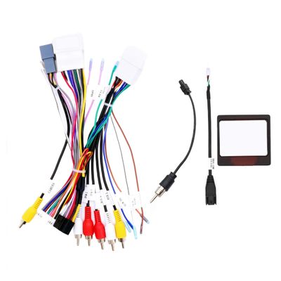16 PIN Android Car Radio Canbus Wiring Compatible for Mitsubishi Pajero/Montero/Lancer/ASX 2014+ Cable Harness Compatible for Rockford Audio System