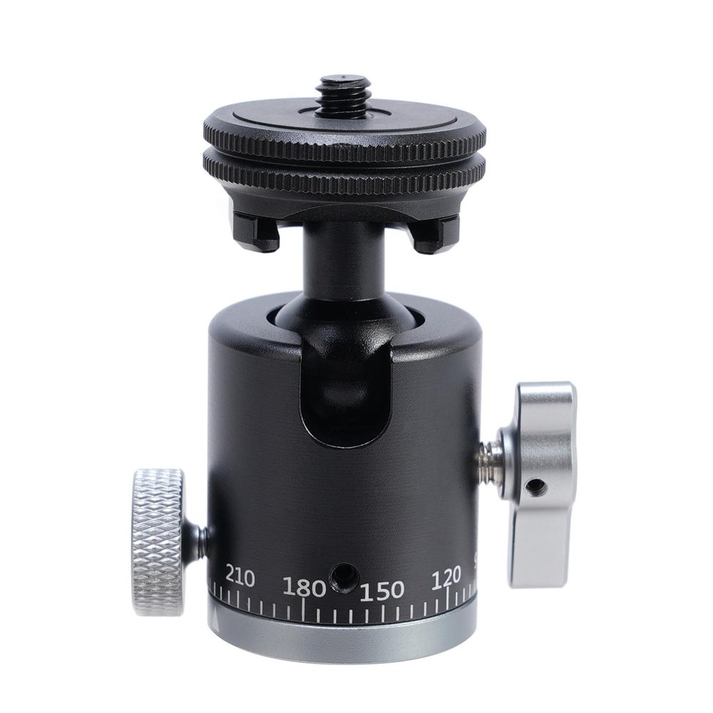 JINPIAOPIAO Double Use Panoramic Small Tripod Head RJ084 General Fit Panoramic Camera Mount for Cameras & Action Camera Accessori
