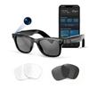 AI Smart Glasses with Voice Assistant, 8MP HD Camera Glasses, 1080P Video Recording Sunglasses, Dual Core Chip Noise Reduction, RealTime Translation, Interchangeable Blue Light & UV Protection Lenses view 1
