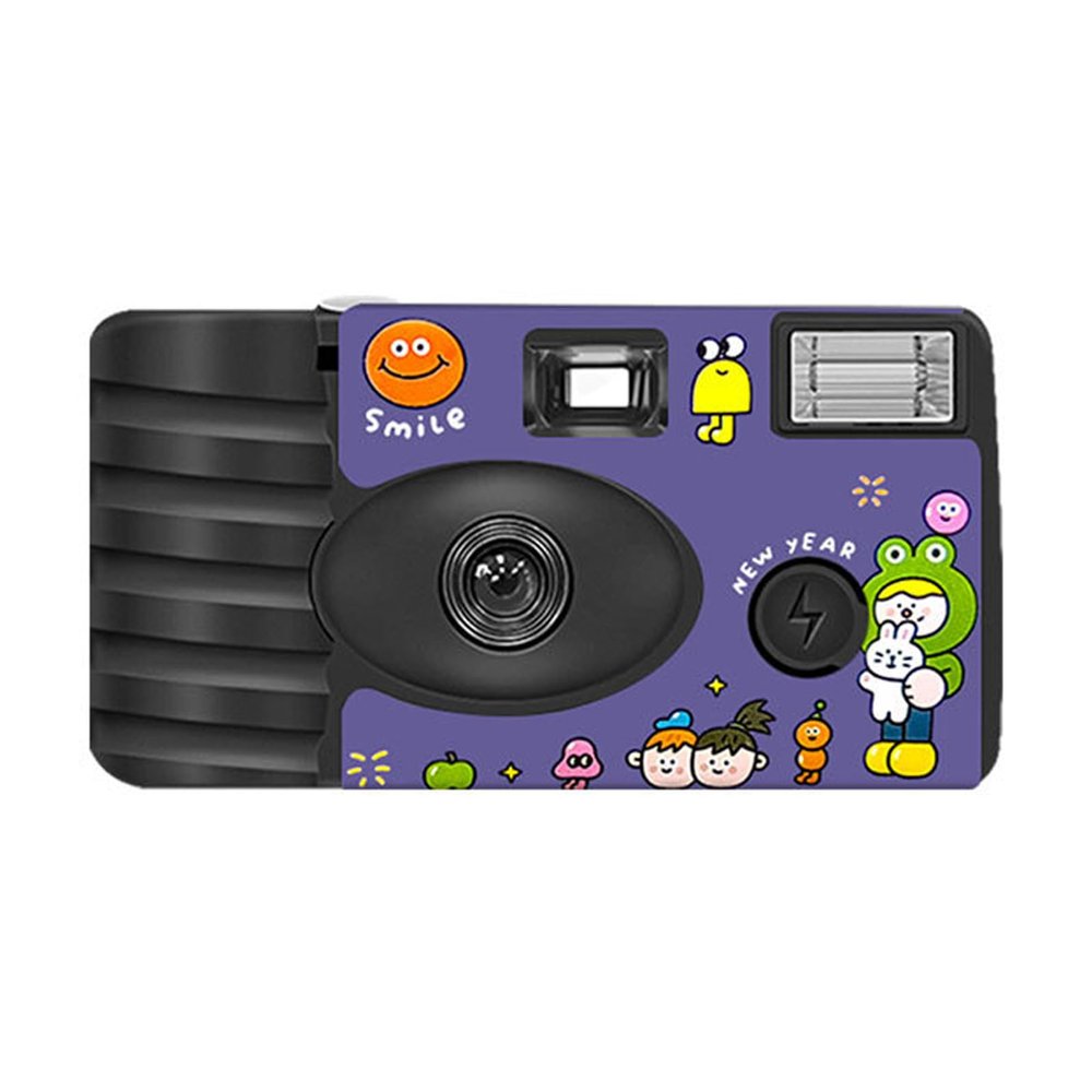 JINPIAOPIAO Retro Disposables Film Camera with Builts in 27 Photos Easy Operate for Beginners and Travelers for Instantly