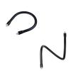 JINPIAOPIAO 1/4 to 1/4 Male Screws Extension Rod for Phone Tablets Bracket Connection Accessories Flexible Metal Hose Black view 3