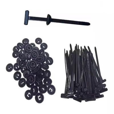 10 Pcs Cable Tie Buckle With Pin & Button Design Plastic Cable Ties Tool for Car Daily Repair Bumper Clips