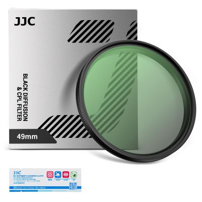 49mm 2 in 1 1/4 Black Mist & Reflectivity CPL Filter with ND2 Light Reduction, Nitto True Color Polarizer Lens Filter Circular Polarizing with