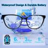 Smart Glasses with Photochromic Lenses for Men and Women AI Translation Smart Glasses with Translator 164 Languages IP67 Waterproof Bluetooth Glass Blue Light Protection view 4