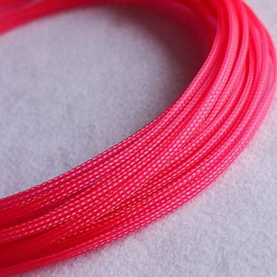 10M Expandable PET Cable Sleeves - Braided Snakeskin Wire Protector for Cables, Flame Retardant, Customizable Sizes(UV Pink,10mm)