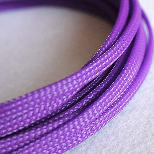 10M Expandable PET Cable Sleeves - Braided Snakeskin Wire Protector for Cables, Flame Retardant, Customizable Sizes(Purple,3mm)