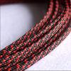 10M Expandable PET Cable Sleeves - Braided Snakeskin Wire Protector for Cables, Flame Retardant, Customizable Sizes(Black red,8mm) view 1