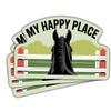 (3 Pcs) Funny Horse Stickers for Laptop, Water Bottle, Car  Cute Horses Lover Vinyl Decals with Quotes, Waterproof Sticker for Horse Barn  Gifts for Cowgirls, Barn Owners, Riders view 1