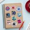 (10 Pcs) EMT Stickers, Medical Vinyl Decals with Sayings CPR Saves Lives, If You Fib You Get Paddled, Sticker for Medical Services, Funny EMS Stickers for Laptops, Water Bottles, Gear Bags view 2