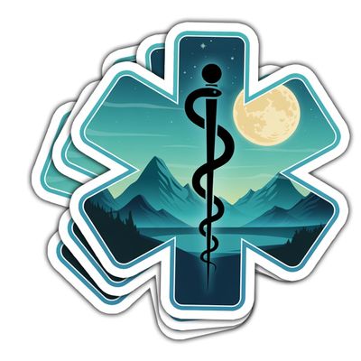 (3 Pcs) EMT Stickers, Medical Vinyl Decals with Sayings CPR Saves Lives, If You Fib You Get Paddled, Sticker for Medical Services, Funny EMS Stickers for Laptops, Water Bottles, Gear Bags
