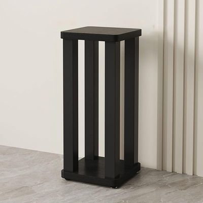 Wood Rack Studio Monitor Stands Universal Speaker Stands with Metal Legs Anti-Vibration for Home Theater & Studio Heavy Duty(70cm)