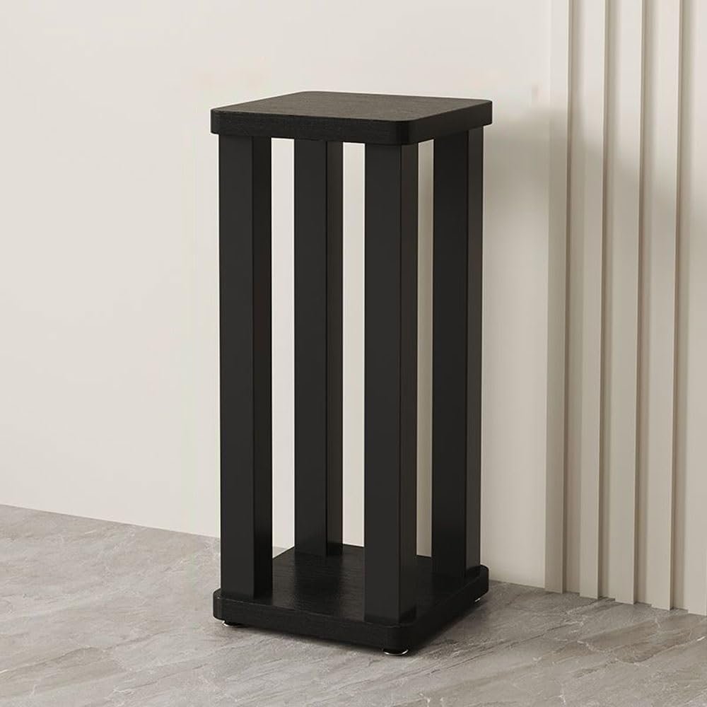 Wood Rack Studio Monitor Stands Universal Speaker Stands with Metal Legs Anti-Vibration for Home Theater & Studio Heavy Duty(70cm)