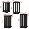 Wood Rack Studio Monitor Stands Universal Speaker Stands with Metal Legs Anti-Vibration for Home Theater & Studio Heavy Duty(70cm) view 2
