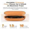 Domars Ultra AI Smart Glasses with 3600mAh Charging Case, 8MP Camera, Built-in ChatGPT, Voice Assistant, Hands-Free Recording & Translation, 32GB Memory, for Travel & Office (Anti-Blue Light) view 4