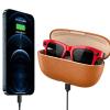 Domars Ultra AI Smart Glasses with 3600mAh Charging Case, 8MP Camera, Built-in ChatGPT, Voice Assistant, Hands-Free Recording & Translation, 32GB Memory, for Travel & Office (Red) view 1