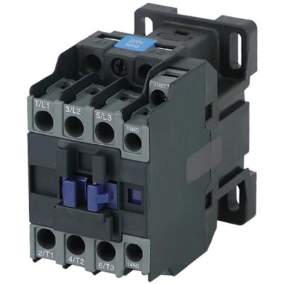 Industrial AC Magnetic Contactor, 220V 50Hz, Compact Design with Terminal Markings (NXC-09 AC 24V)
