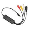 Keenso Type C 2.0 Sound Video Card for 10 8.1 8 7, Adjustable Sound Video Card to USB Converter Adapter for Web Conferencing view 3