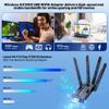 USB WiFi Adapter for PC WiFi Dongle 1800Mbps Max Speed 4 High-Gain Antennas Ultra-Long Range Signal Reception Wireless USB WiFi 6 Adapter for Desktops & Laptops Dual-Network Card connectivity view 2