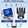 USB WiFi Adapter for PC WiFi Dongle 1800Mbps Max Speed 4 High-Gain Antennas Ultra-Long Range Signal Reception Wireless USB WiFi 6 Adapter for Desktops & Laptops Dual-Network Card connectivity view 3