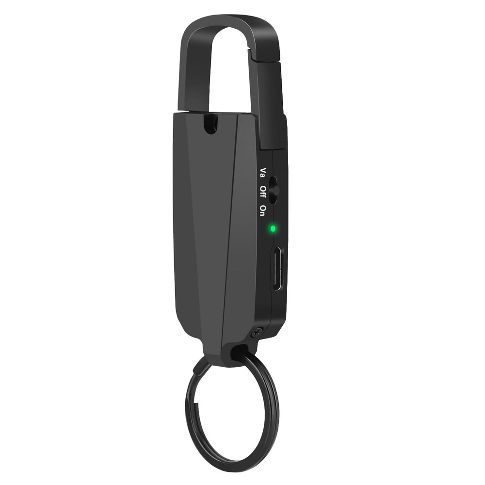 128GB Digital Voice Recorder with Playback, Keychain Portable Recorder, One-Click Recording, Voice Activated, USB-C Rechargeable Recorder for Lectures Meetings Interviews