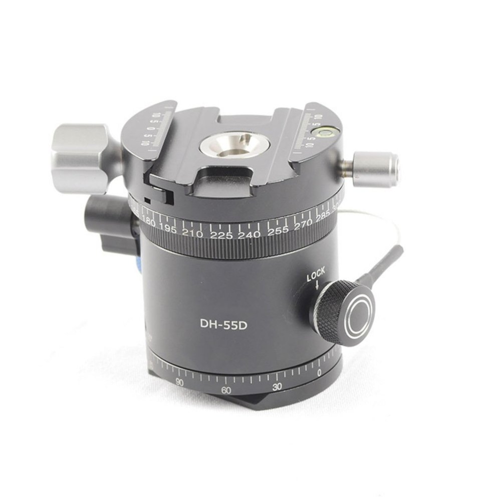 High Precise Panoramic Tripod Head Indexing Rotators 10 Detent Intervals for Stitching Aluminum Tripod Indexing