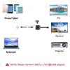 Bloepum 5G Wireless WiFi Display TV Adapter -Compatible Smart TV Screen Projector 4K 1080P Screen Projector Black Plastic 1 Set view 2
