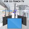 4-screen Ceiling TV Mount, 1.2-2m Height Adjustable Hanging Ceiling TV Bracket with 360 Rotation, Up/Down Angle Adjustment 15 Hanging Bracket,Maximum Load-Bearing Capacity 150kg,For 32"-75" Screens view 2