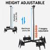 4-screen Ceiling TV Mount, 1.2-2m Height Adjustable Hanging Ceiling TV Bracket with 360 Rotation, Up/Down Angle Adjustment 15 Hanging Bracket,Maximum Load-Bearing Capacity 150kg,For 32"-75" Screens view 4
