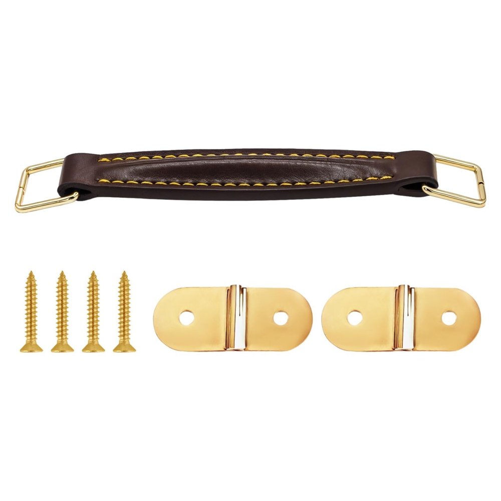 6.9 Inch Pu Replacement Handle for Guitar Cases, Comfortable Speaker Cabinet Strap with Metal Mounts, Easy to Install