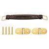 6.9 Inch Pu Replacement Handle for Guitar Cases, Comfortable Speaker Cabinet Strap with Metal Mounts, Easy to Install view 1