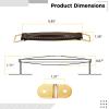 6.9 Inch Pu Replacement Handle for Guitar Cases, Comfortable Speaker Cabinet Strap with Metal Mounts, Easy to Install view 3