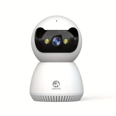 1080p hd Security Camera with Night Vision, 355 pan/tilt Coverage, Motion Detection and Two-Way Audio, White