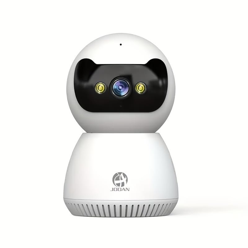 1080p hd Security Camera with Night Vision, 355 pan/tilt Coverage, Motion Detection and Two-Way Audio, White