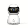 1080p hd Security Camera with Night Vision, 355 pan/tilt Coverage, Motion Detection and Two-Way Audio, White view 1