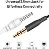 2 Pack Wired Earphones with Microphone  Hi-Fi in-Ear Headphones, Noise-Isolating, 3.5 mm Jack for Phone, Laptop, and Tablet view 4