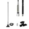 27MHz CB Radio Antenna Kit w/Clip Mount Base 13ft RG-58 Cable PL-259 BNC Connector - Long Range Mobile Whip Antenna for Car Pickup Truck Vehicle Hood Hatch Lip view 1