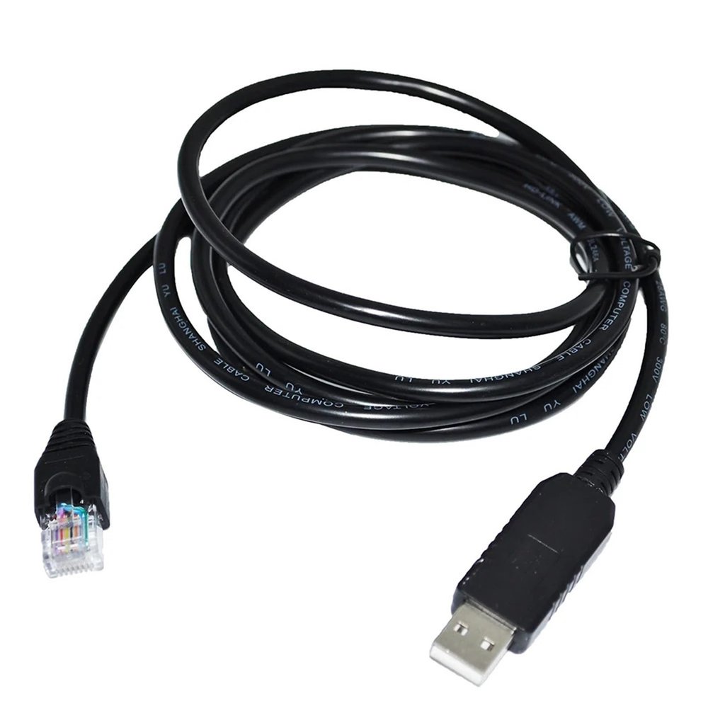 NNUQERC USB to RJ45 RS485 Converter Serial Communication Cable for Motor Driver to Host PC(5m,Transparent USB Case)