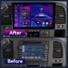 10.2" Android 13 Car Radio Stereo for Chevy Silverado 2007-2013 GMC Sierra Yukon, Plug and Play Head Unit, Support CarPlay & Android Auto, FM/AM view 2