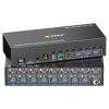 8 Port HDMI Displayport KVM Switch 2 Monitors 8 Computers 4K@60Hz EDID Simulation,8 PC Dual Monitor KVM Switch with 4 USB 3.0 Ports,Audio,RS232,with Wired Remote,12V Power Adapter and 8 USB Cable view 1