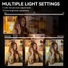2 Pack LED Video Light kit, Studio lighs, USB 12Wpower,2900~7000K dimmable Photography Lighting, Tripod Stands and Phone Holder, can Record Life, Shoot Videos and Photos (PD360) view 2