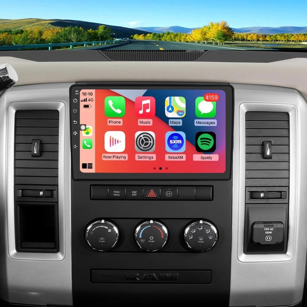 4+64G Double Din Car Stereo for Dodge Journey 2009-2011 with Wireless CarPlay and Android Auto, 10 Inch IPS Touchscreen Android 14 Car Radio Support Bluetooth WiFi GPS SWC FM RDS Backup Camera