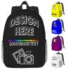 15IN Custom Backpack Large-Capacity Full Frame Print Colors Personalized Laptop Bags Customize Travel Laptop Backpack Customized Bookbags Design Your Own Photo Text Logo Custom Bookbag view 1