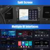 10 inch Android 14 Double Din Car Stereo for Jeep Grand Cherokee 2008-2010 Wireless Android Auto Radio Bluetooth Head Unit 2+32G Touchscreen Radio Backup Camera GPS Navi WiFi FM/RDS view 2
