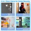 Greencycle Freezer Door Alarm (3/15/30/60S Delay), Door Alarms for Home Security Kids Safety, Close Doors Reminder 108dB Loud, 4Modes, 3 Adjustable Volume for Home, Business, Office, Gate, Shop, 2PK view 3