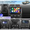 10 inch Android 14 Double Din Car Stereo for Dodge Challenger 2008-2014 Wireless Carplay Android Auto Radio Challenger GPS Navi Bluetooth Head Unit 2+32G Touchscreen Radio Backup Camera WiFi FM/RDS view 4
