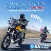 JZAQ Motorcycle Helmet Bluetooth Headset Bluetooth Helmet Speakers & Intercom - 2 Rider Noise Cancellation Communication System for Motorcycle 1000mAh IP67 Waterproof view 2