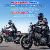 JZAQ Motorcycle Helmet Bluetooth Headset Bluetooth Helmet Speakers & Intercom - 2 Rider Noise Cancellation Communication System for Motorcycle 1000mAh IP67 Waterproof view 4